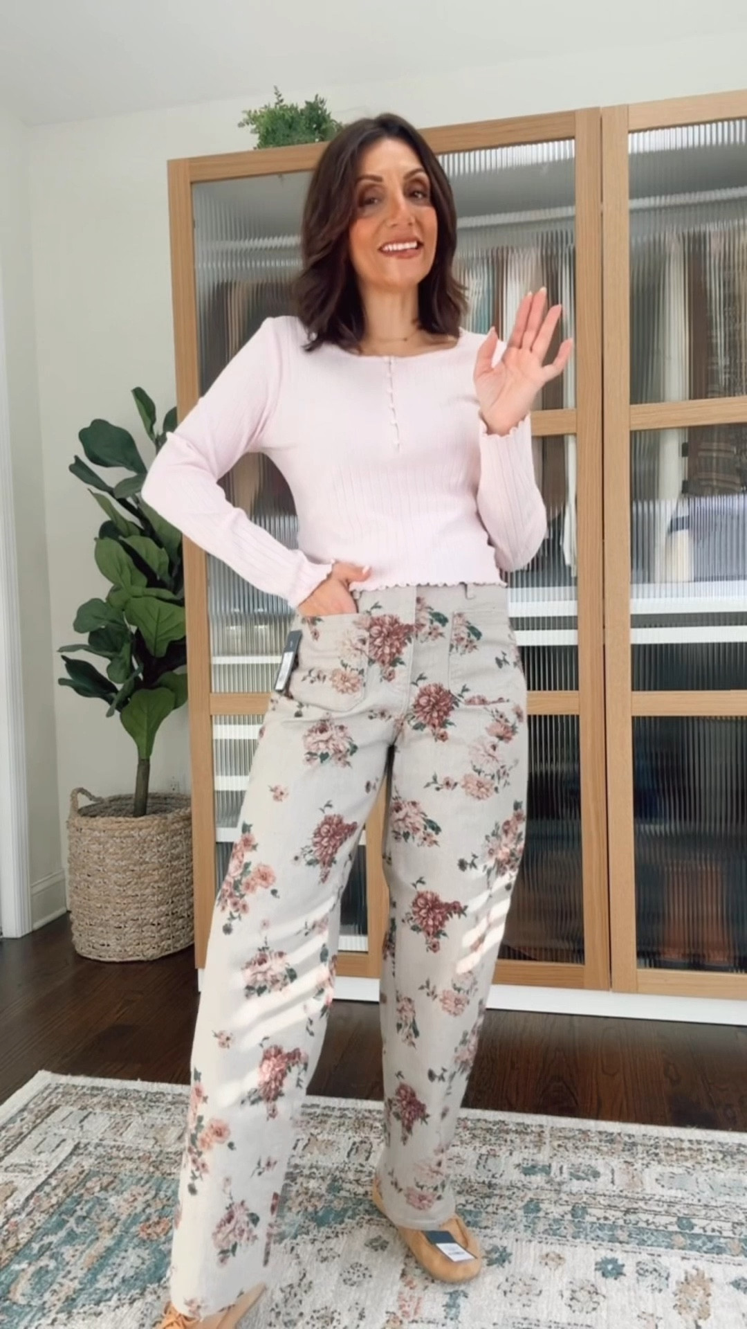 The cutesy Target floral pants just hit the site! I was in between a size 4 and six and ended up going with a sex so you might want to consider going up if you’re in between as they are high-rise and fit a little bit potato at the waist. 

#LTKootd #LTKOver40 #LTKFindsUnder50