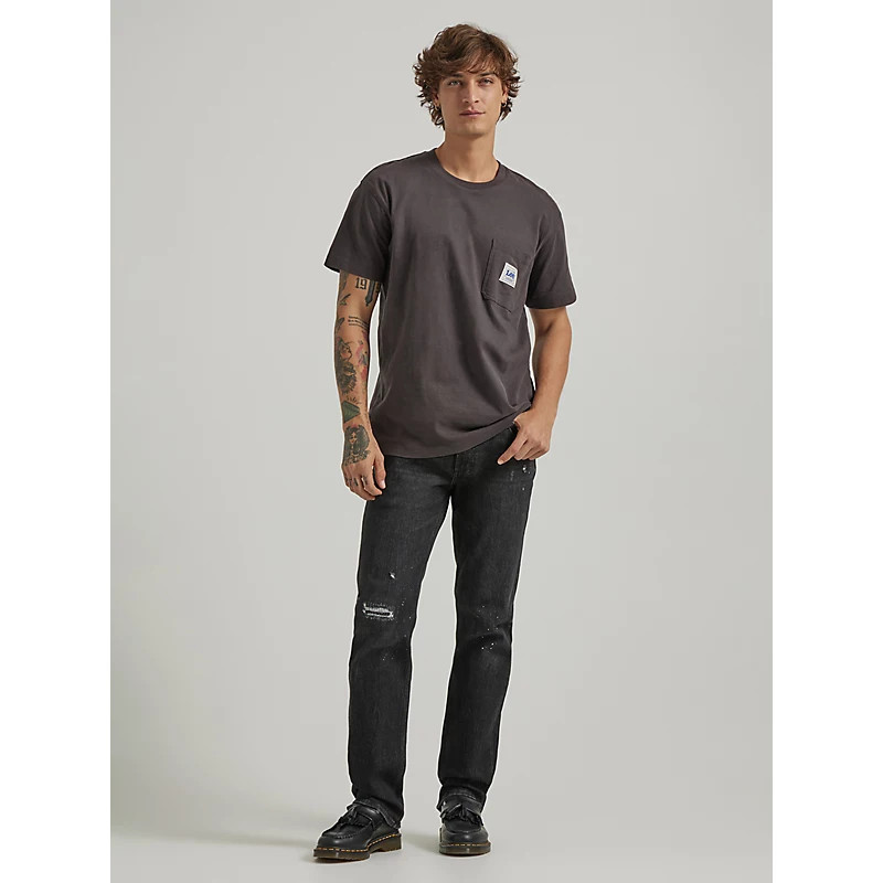 Mens Regular Straight Distressed Jeans | Lee Jeans