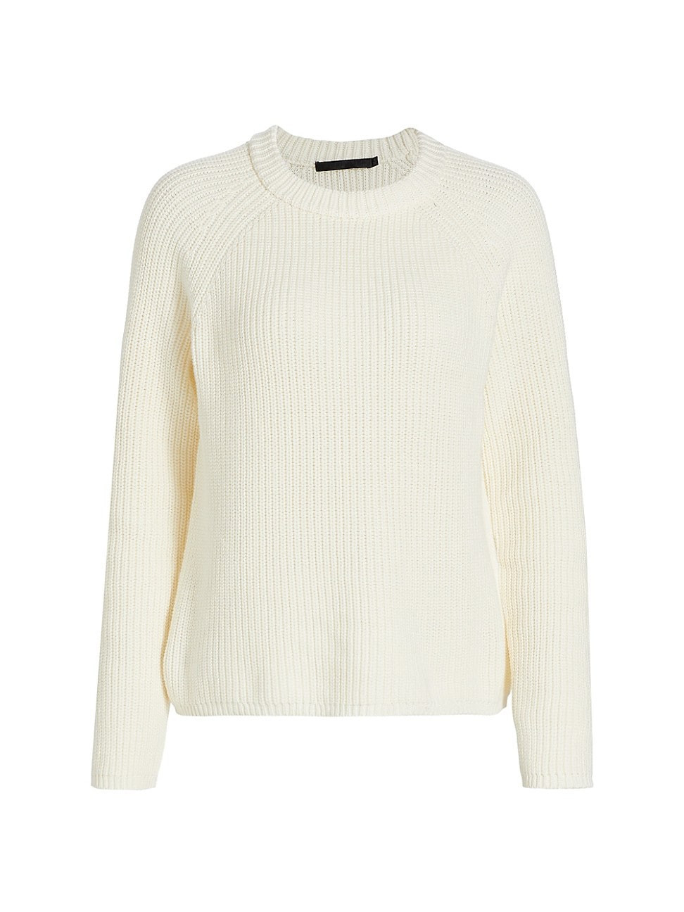 Women's Fisherman Cotton Sweater - Ivory - Size Large | Saks Fifth Avenue