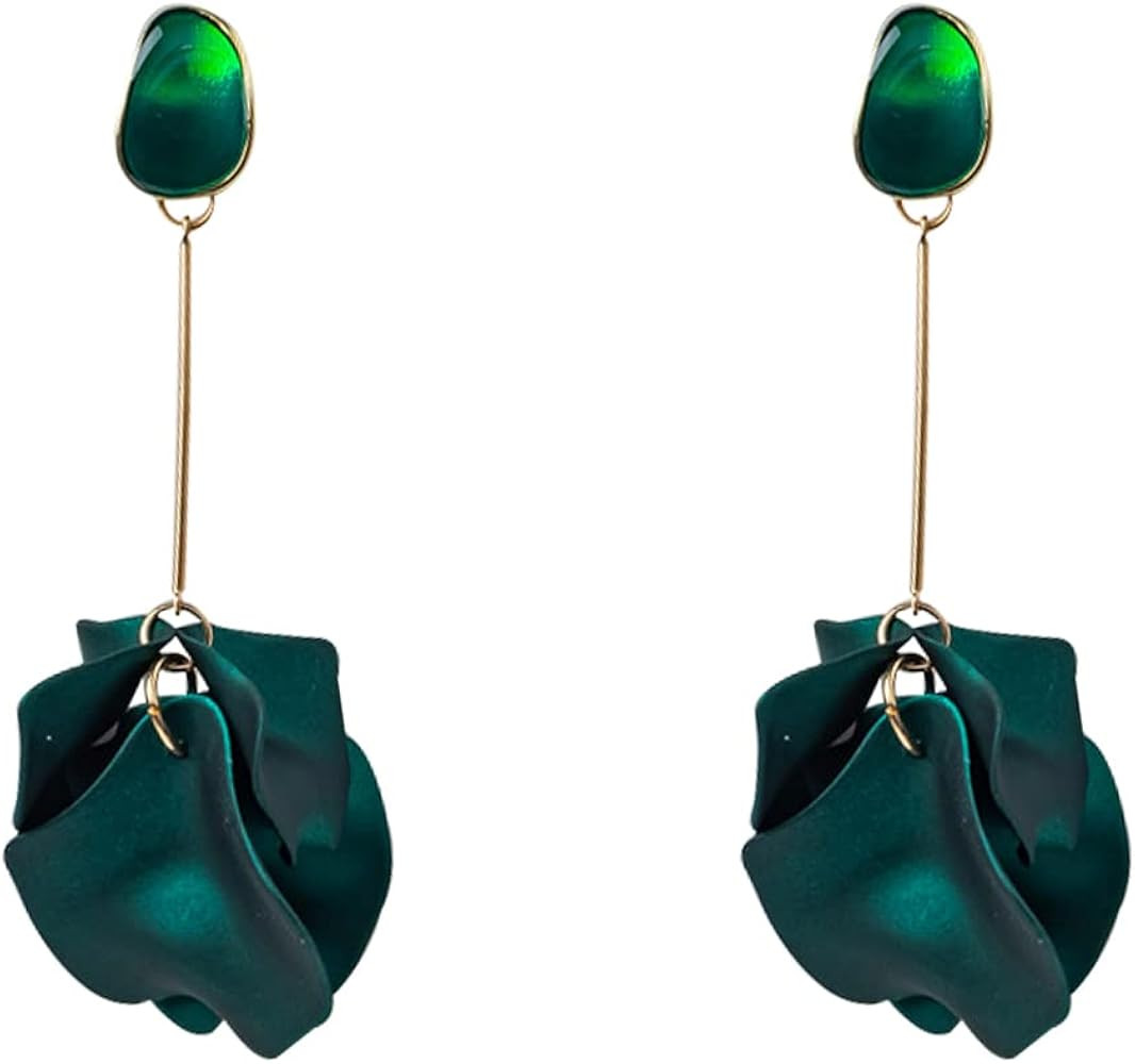 Flower Pastel Petals Dangle Earrings,Christmas Valentines Mothers day Birthday Gifts for Her Wome... | Amazon (US)