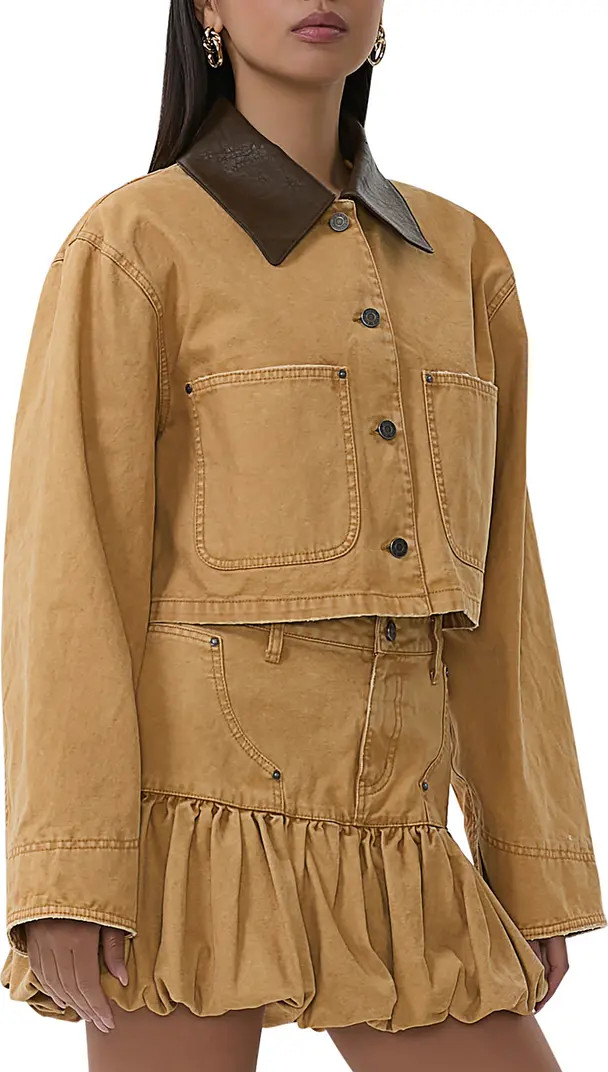 AFRM Wrenley Crop Denim Jacket | Nordstrom | Nordstrom