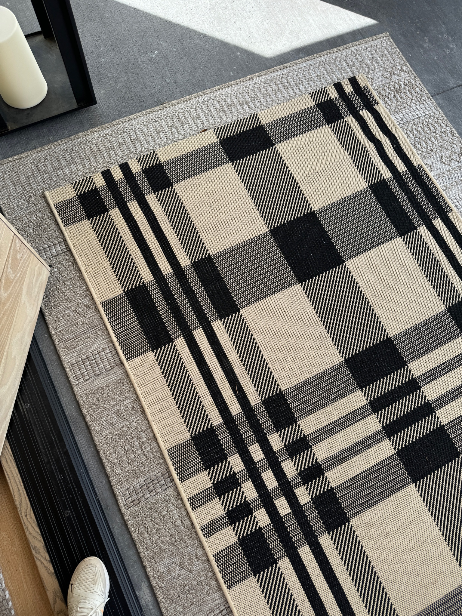 Linking outdoor rugs that work for every season. The base rug is from Frontgate, linking similar options for the plaid.

#LTKHome #LTKSeasonal #LTKStyleTip