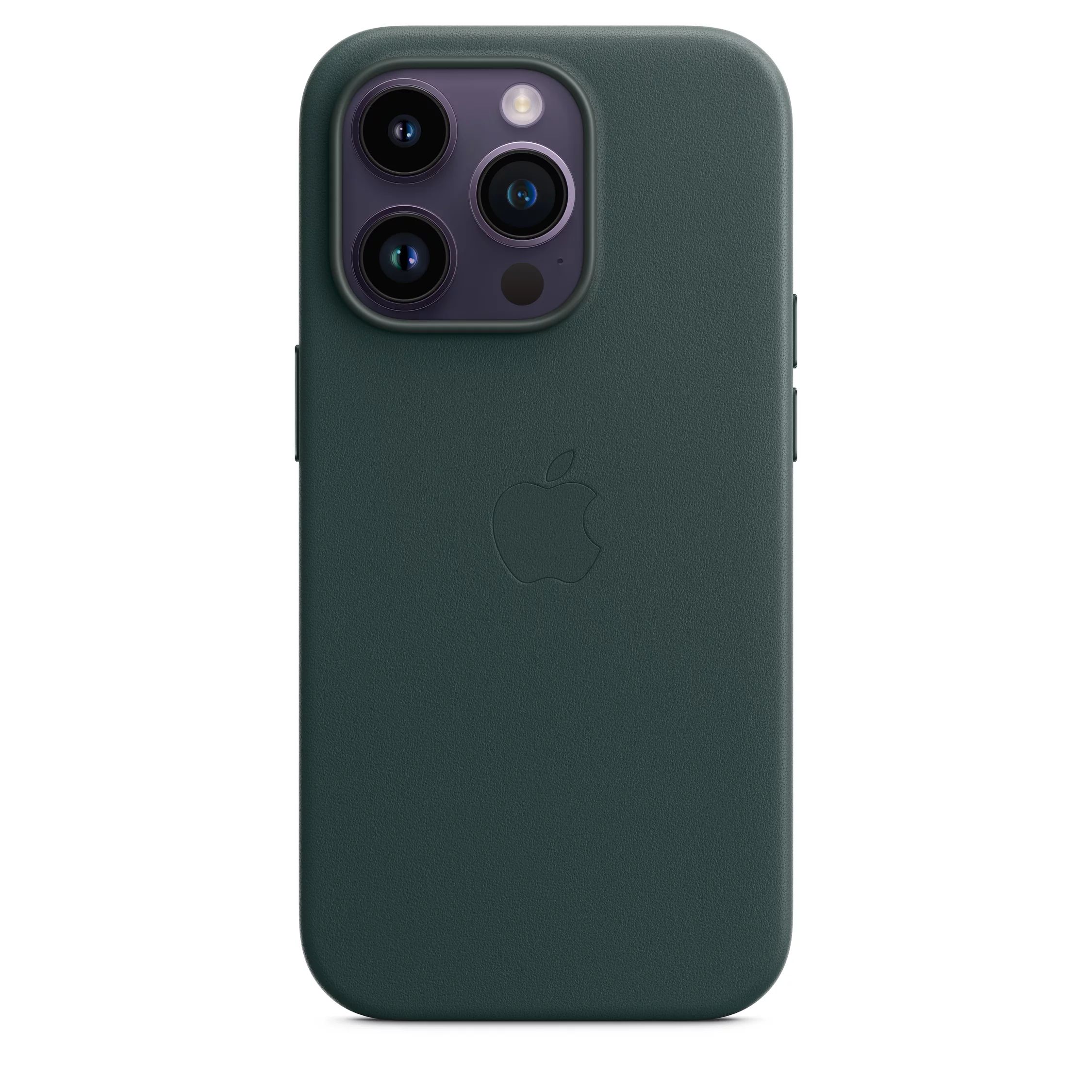 Apple Leather Case with MagSafe for iPhone 14 Pro, Forest Green | John Lewis (UK)