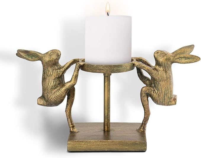 Dining Rabbits Pillar Candleholder | Amazon (US)