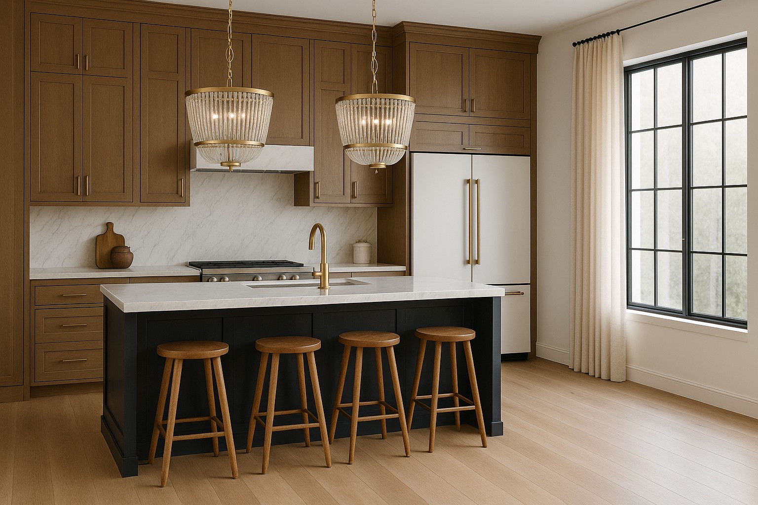 Natural wood and brass, this kitchen is all about timeless elegance with a modern edge. Save this for your dream home inspiration! 

#KitchenDesign #ModernClassic #InteriorInspo

#LTKSaleAlert #LTKHome #LTKStyleTip