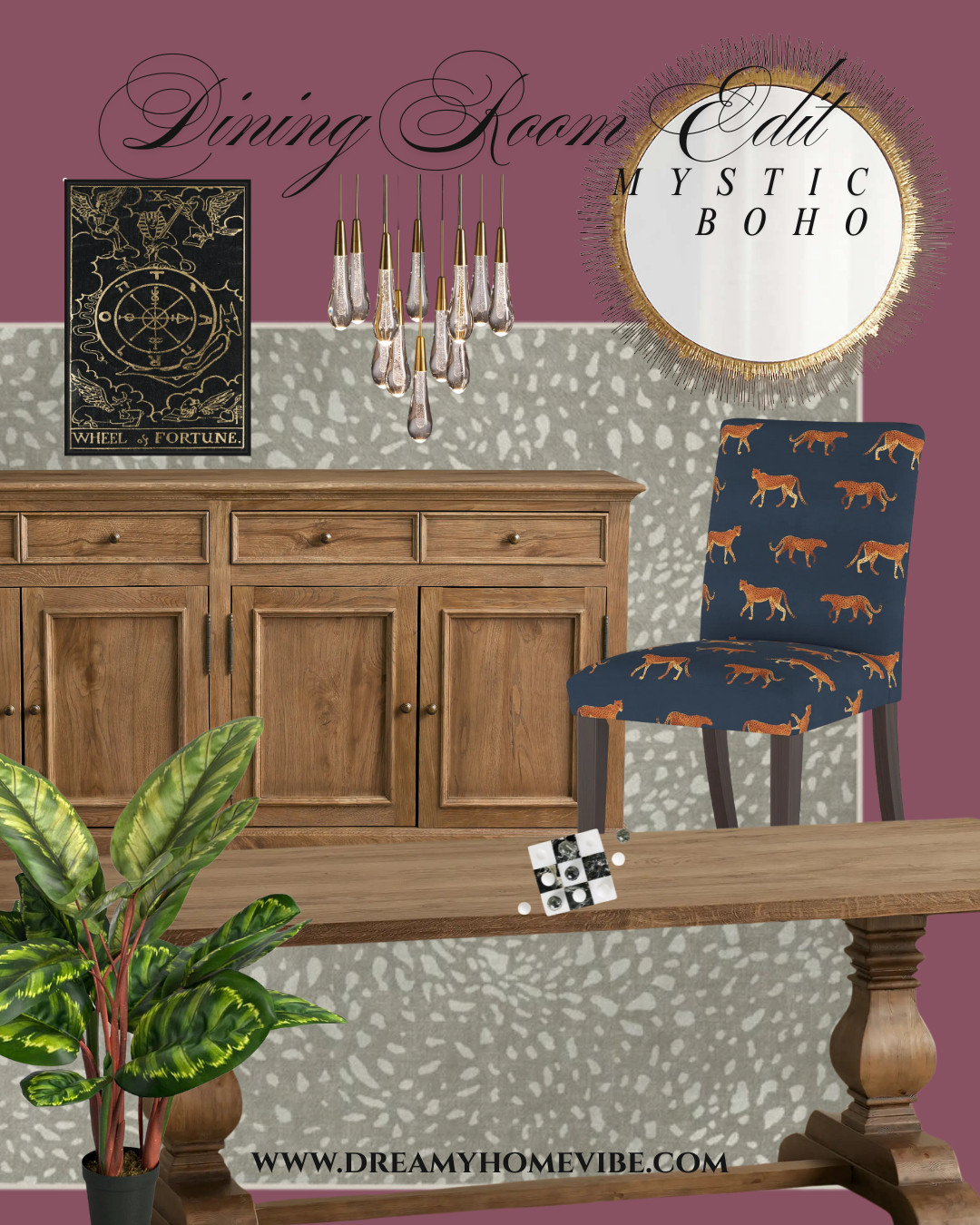 Curate a mystic boho dining room filled with reclaimed wood, warm textures, and playful accents 🌿 Shop the look today! 

 #LTKHome