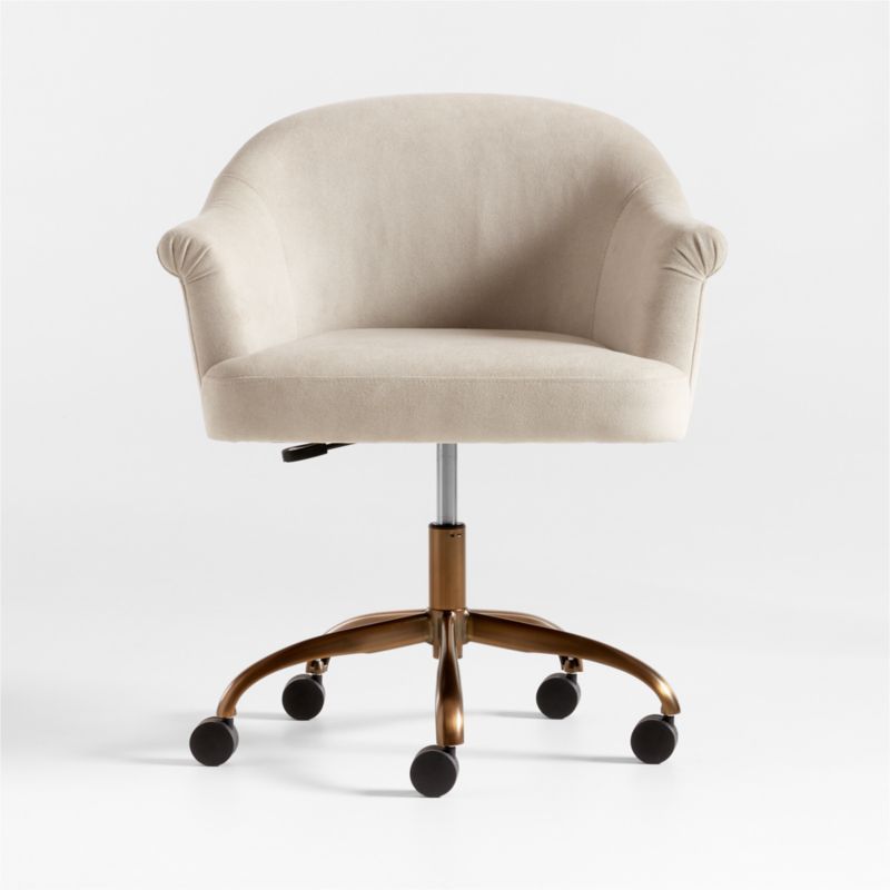 Grace Champagne Office Chair | Crate & Barrel | Crate & Barrel