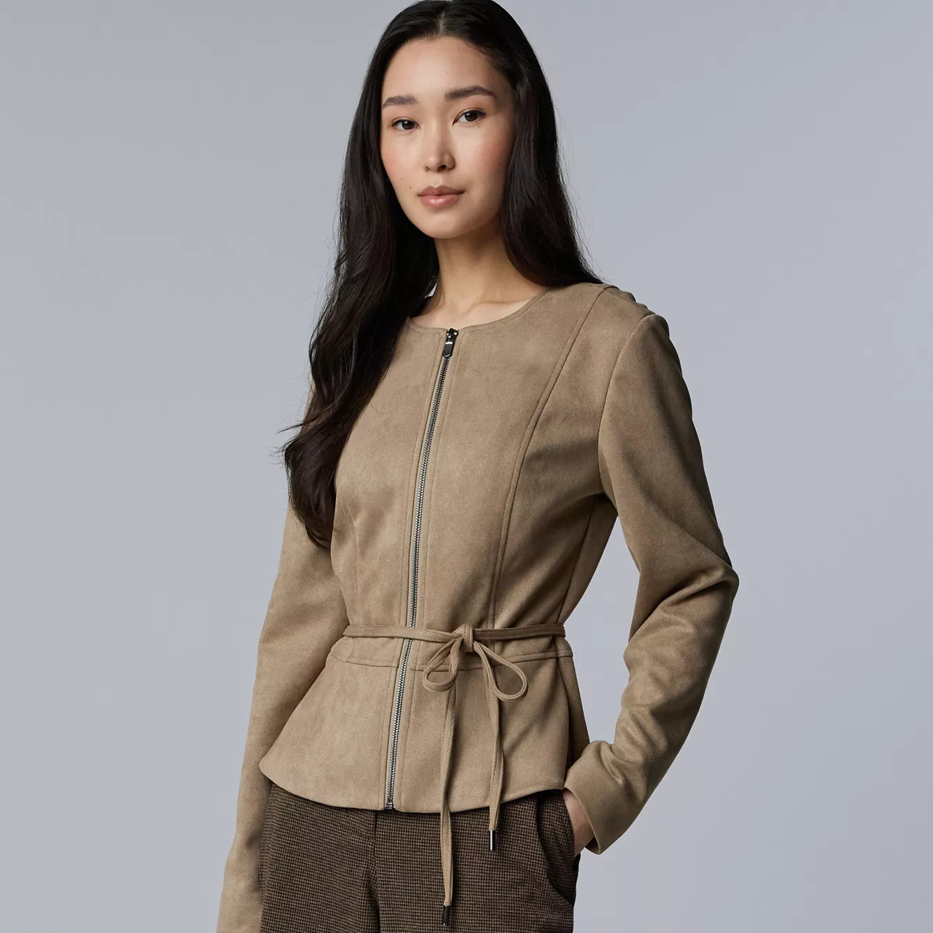 Women's Simply Vera Vera Wang Cinched Waist Jacket | Kohl's