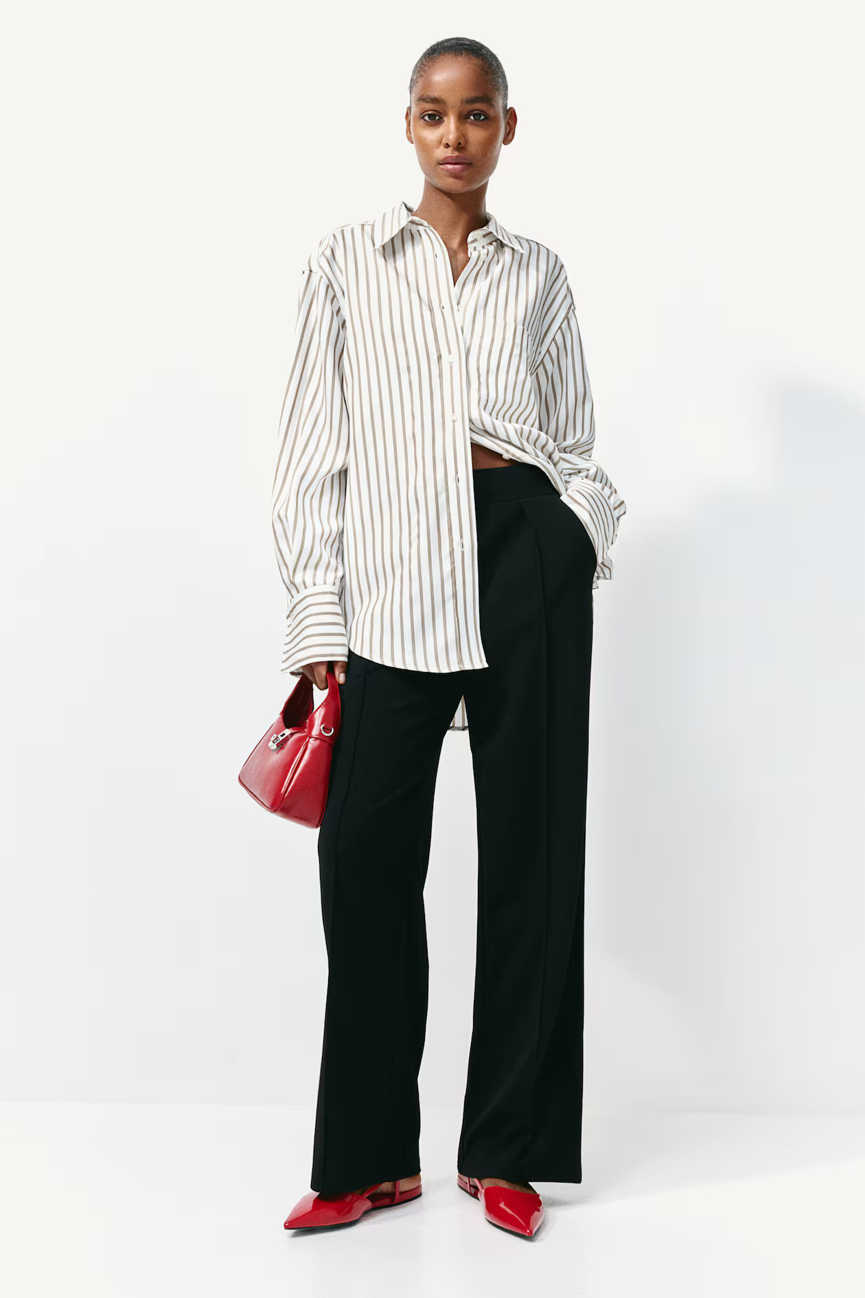High-waist Dress Pants - High waist - Long - Black - Ladies | H&M US | H&M (US + CA)