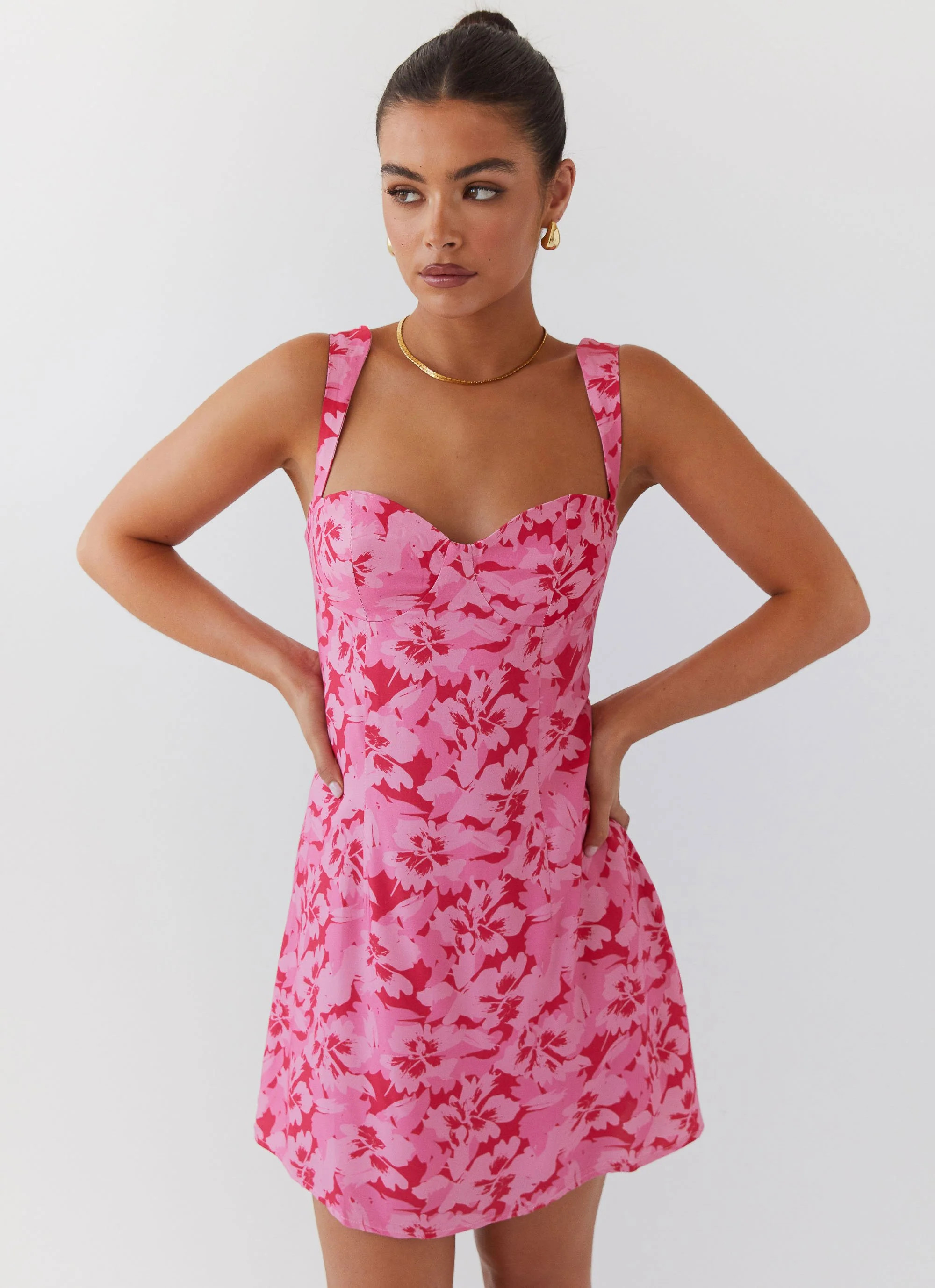 Kiah Bustier Mini Dress - Cherry Blossom | Peppermayo (Global)