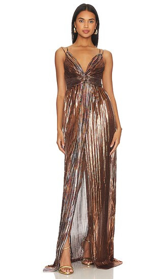 Naomi Dress in Bronze | Revolve Clothing (Global)