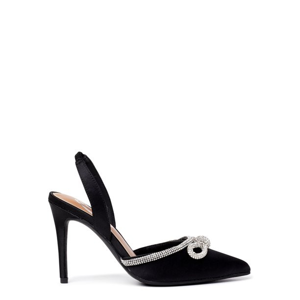 Scoop Women's Embellished Sateen Slingback Pumps - Walmart.com | Walmart (US)