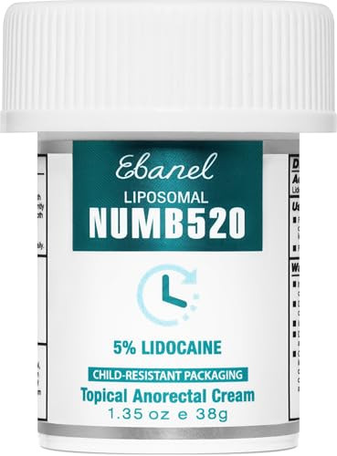 Ebanel 5% Lidocaine Numbing Cream, Pain Relief Burn Itch Numb Cream, Maximum Strength Topical Ane... | Amazon (US)