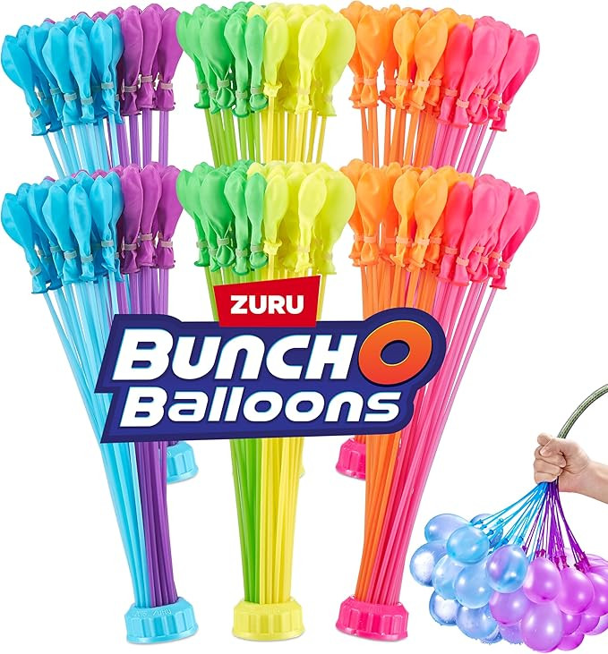 Bunch O Balloons Tropical Party (6 Pack) by ZURU, 200+ Rapid-Filling Self-Sealing Tropical Colore... | Amazon (US)