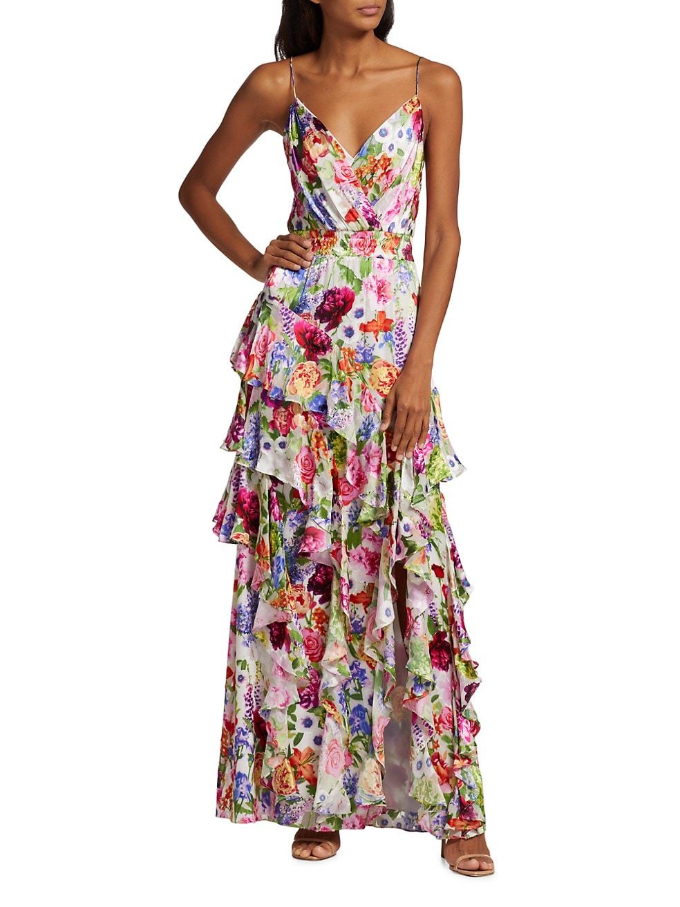 Hayden Ruffled Floral Maxi Dress | Saks Fifth Avenue