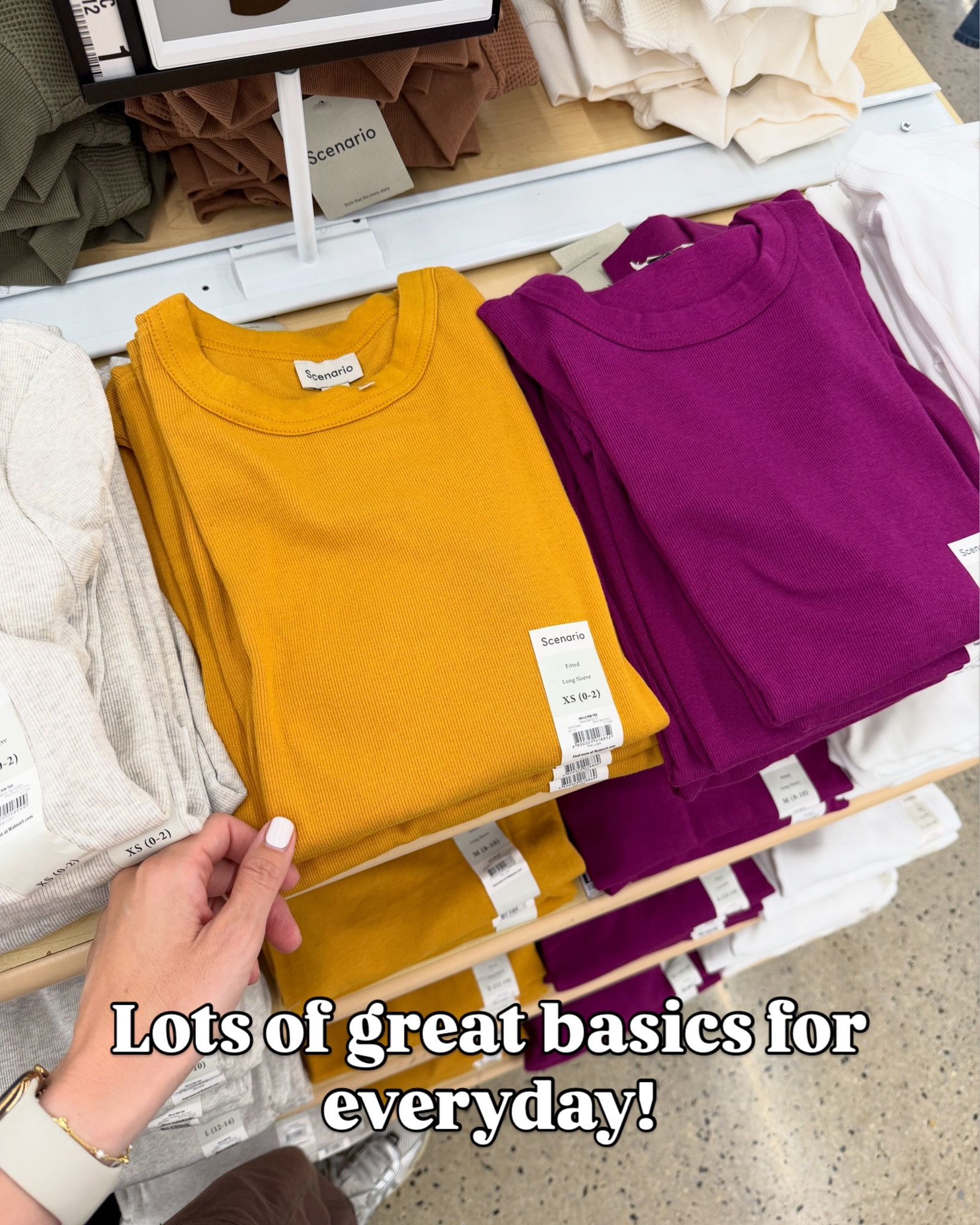New basic tees by Scenario at Walmart, lots of colors! #walmartfashion