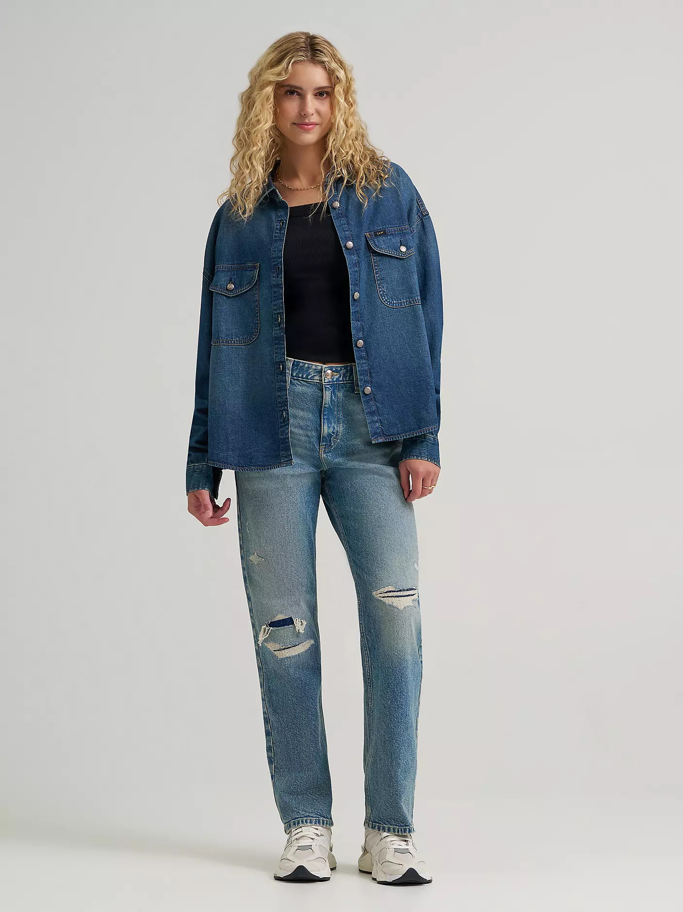 Women's Swing Back Denim Button Down Shirt | Lee Jeans