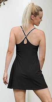 IUGA Women Tennis Dress Workout Dress Exercise Dress with Built-in Bras & Shorts Golf Athletic Dr... | Amazon (US)