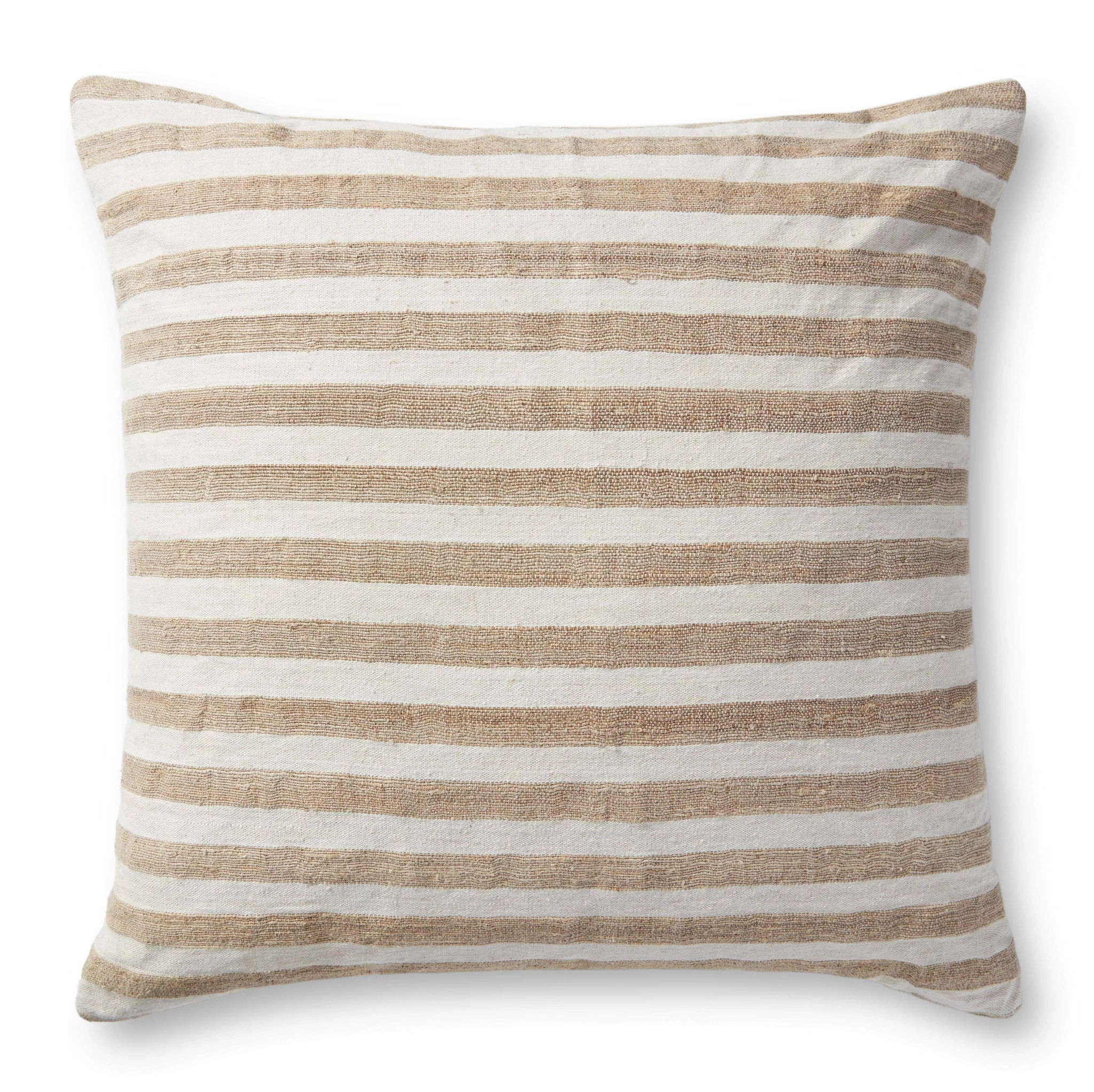 Magnolia Home by Joanna Gaines x Loloi Mira Natural / Ivory 26'' x 26'' Cover Only Pillow | Outrageous Interiors + Design