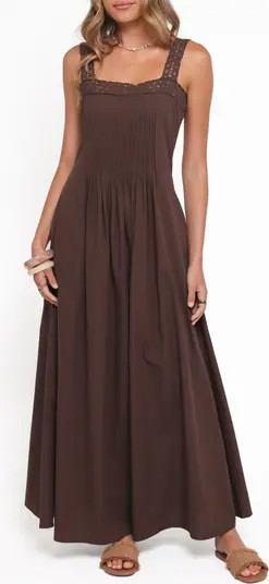 Alandra Pintuck Pleat Cotton Maxi Dress | Nordstrom