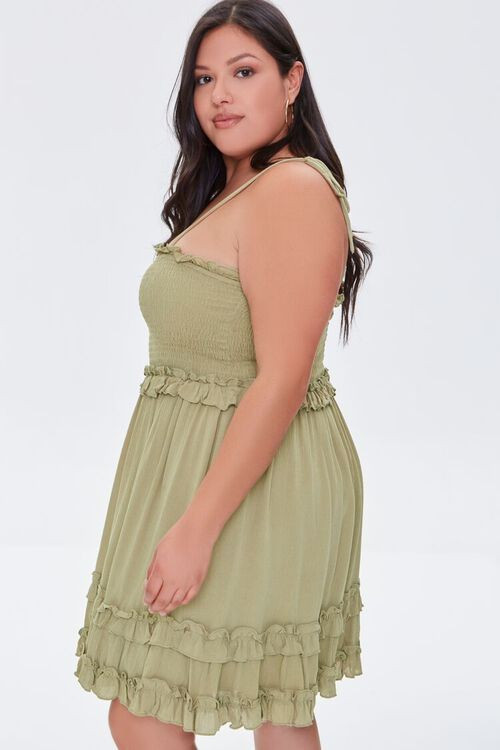 Plus Size Ruffle-Trim Cami Dress | Forever 21 (US)