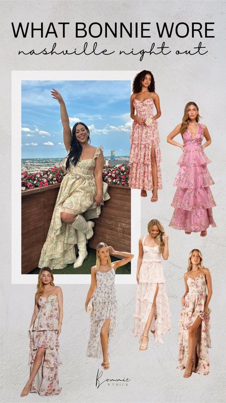 What Bonnie Wore: Nashville Night Out 🤠 Midsize Fashion | Summer Outfit | Country Outfit | Nashville Outfit | Midsize OOTD | Tiered Maxi Dress | Country Concert Outfit

#LTKWedding #LTKMidsize #LTKParties