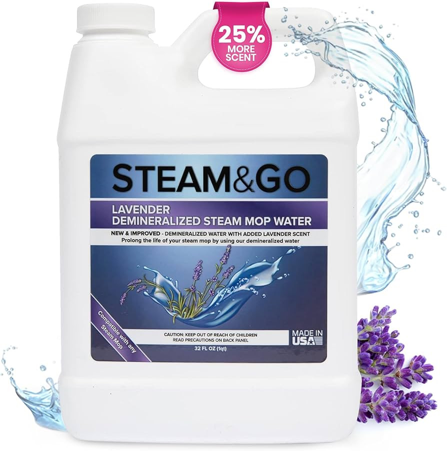 Steam & Go - Demineralized Water for Steam Cleaner, PVC-Free Floor Cleaner Liquid Compatible With... | Amazon (US)