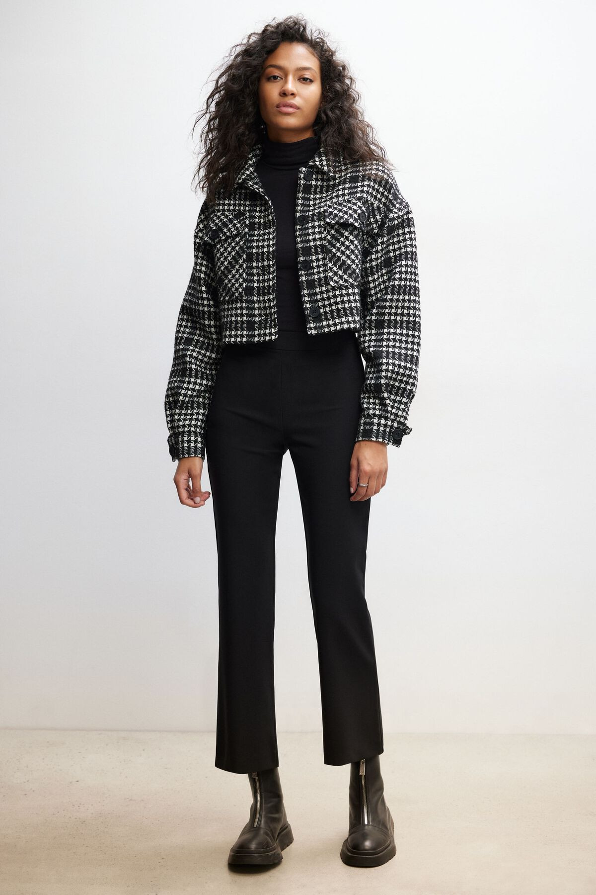 Alexa Cropped Flare Pants | Dynamite Clothing