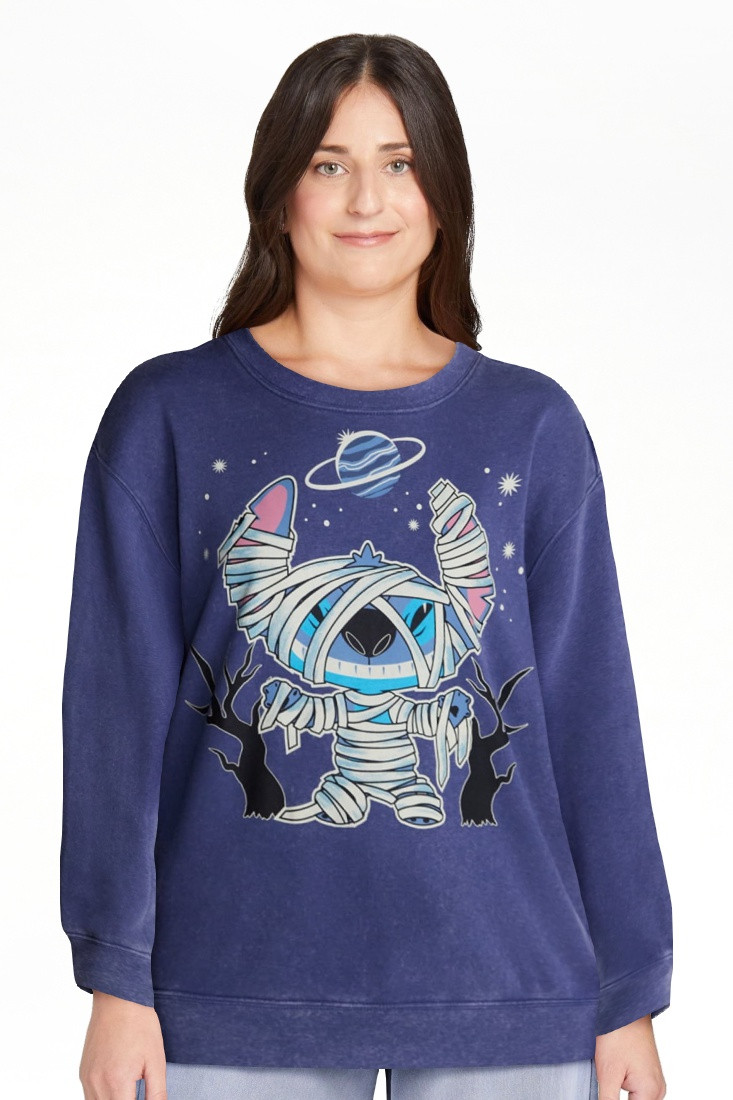 Disney Stitch Women's Halloween Sweatshirt, Sizes XXS-XXL | Walmart (US)