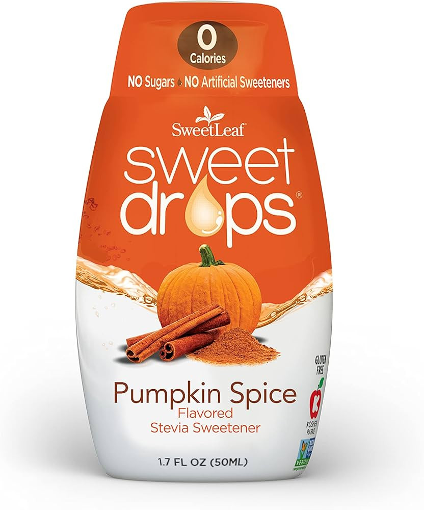 SweetLeaf Sweet Drops Pumpkin Spice Liquid Stevia Sweetener - Pumpkin Spice Stevia Liquid, Zero C... | Amazon (US)