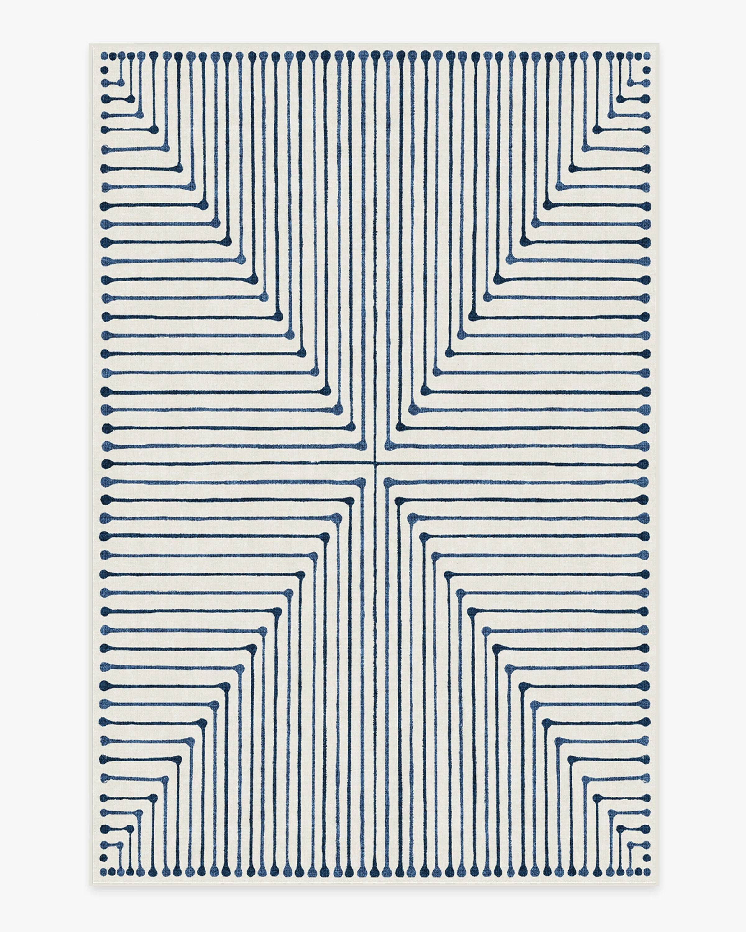 Inkdrop Slate Blue Rug | Ruggable