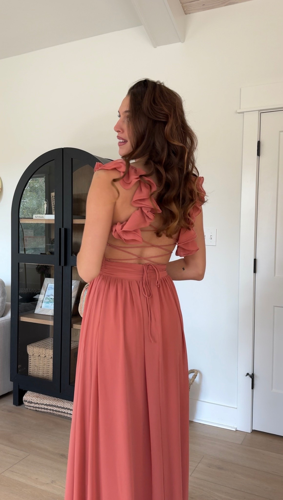 Such a dreamy summer dress 💗
This rusty rose ruffled lace-up maxi dress is perfect for weddings, events, date nights, or vacation dinners. I love the open back and ruffle details — it’s so feminine and flattering.

#LTKSeasonal #LTKmomlife #LTKWedding