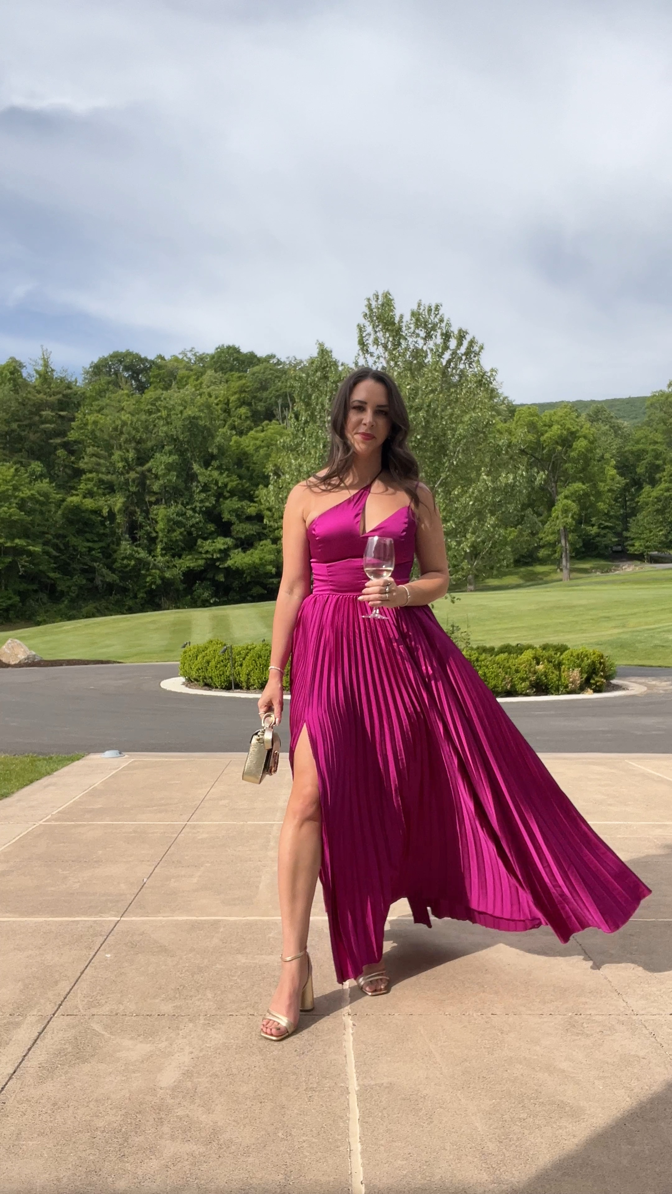 Black tie wedding. Rent the runway. Pink maxi dress. Pink gown. Summer black tie wedding. 

#LTKVideo #LTKSeasonal #LTKWedding