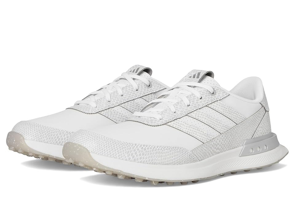 adidas Golf S2G 25 Leather Spikeless Golf Shoes Women's Golf Shoes Footwear White/Footwear White/Silver Metallic : 6 B - Medium | Zappos