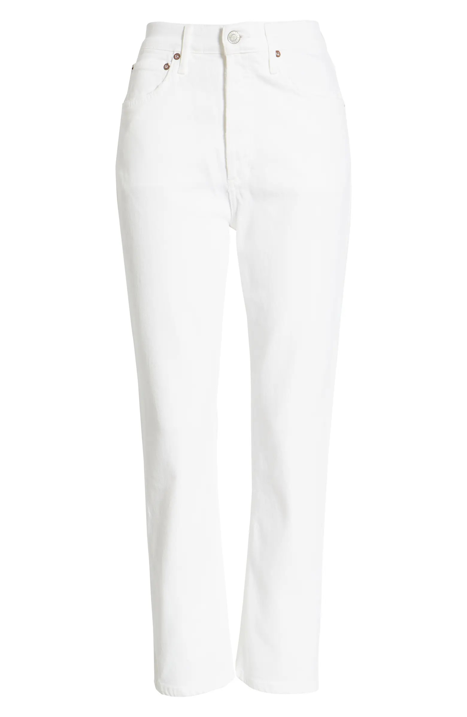 Riley High Waist Crop Straight Leg Jeans | Nordstrom