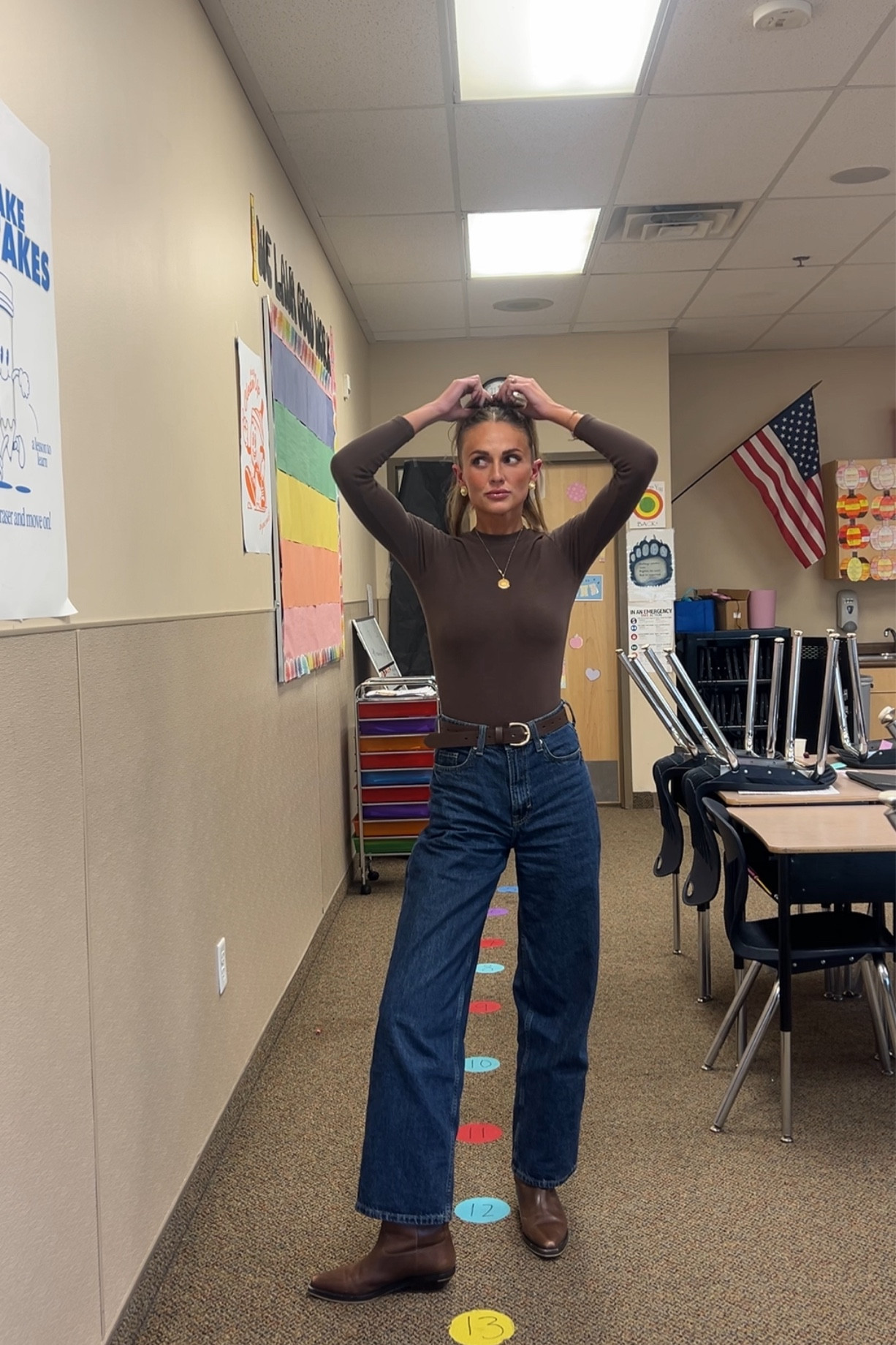 Size two in the jeans! Teacher fit!!

#LTKStyleTip #LTKWorkwear #LTKFindsUnder100