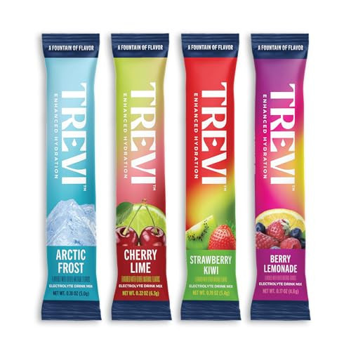 TREVI™ Sugar Free Electrolytes - Drink Mix Hydration Powder Packets - 28 Count - Favorites Variety Pack - Cherry Lime, Strawberry Kiwi, Berry Lemonade, Arctic Frost | Amazon (US)