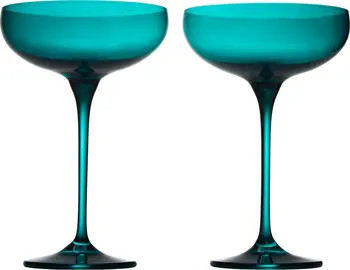 Estelle Colored Glass Set of 2 Stem Coupes | Nordstrom | Nordstrom