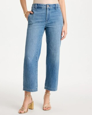Women's Straight Crop Trouser Jeans in Monaco Indigo | Chico's | Chico's