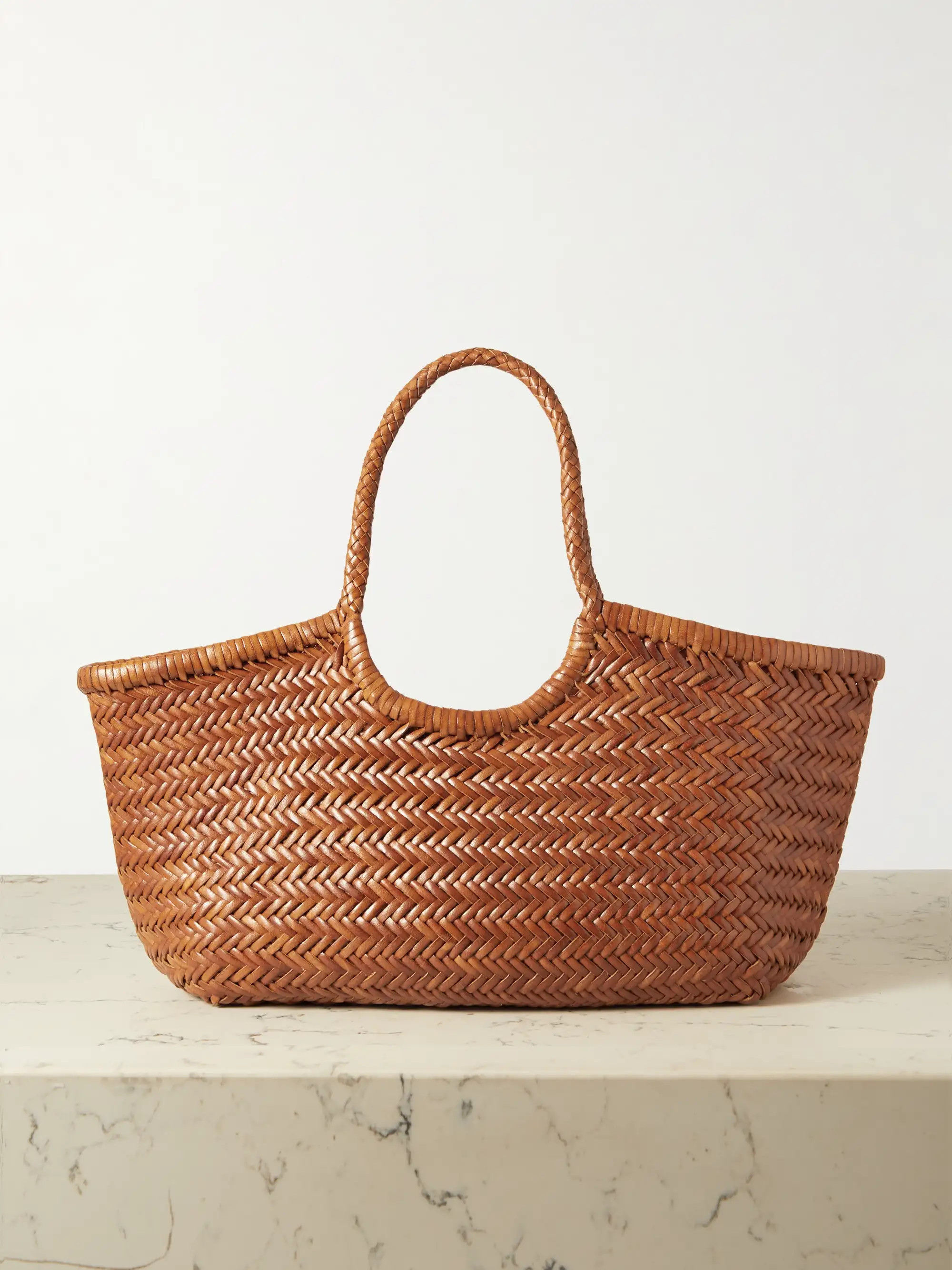 Nantucket large woven leather tote | NET-A-PORTER (UK & EU)
