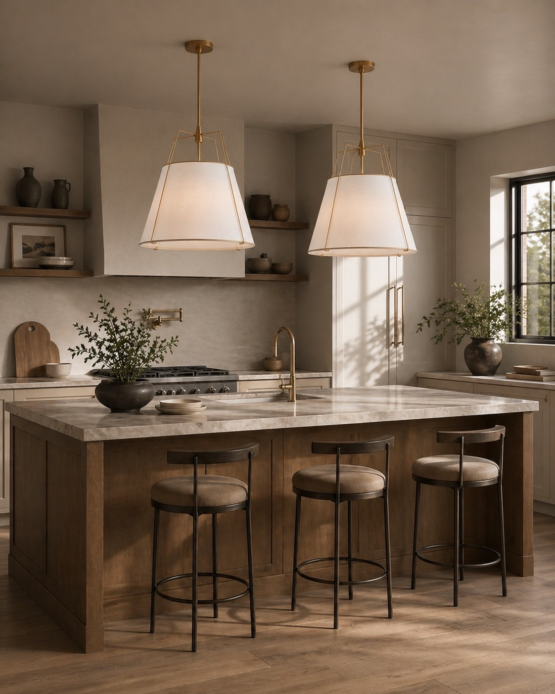 Designer finds at the Wayfair Wayday sale-  including these gorgeous pendant lights! Also come in white and black! 
Neutral aesthetic, kitchen decor, kitchen island stools, vase, pillows, cabinet, wood, marble vase, patio furniture, modern, minimalist, earthy, moody 

#LTKHome #LTKmomlife #LTKSaleAlert