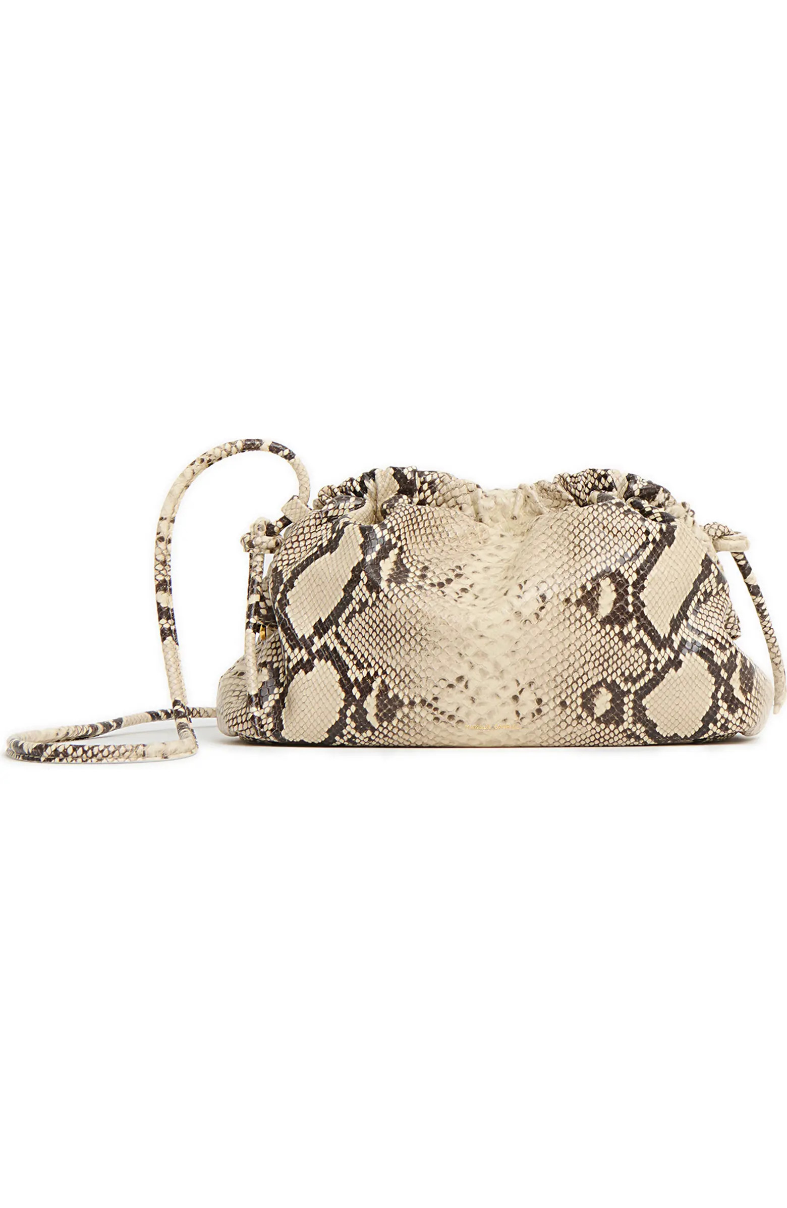 Mini Cloud Snakeskin Embossed Leather Clutch | Nordstrom