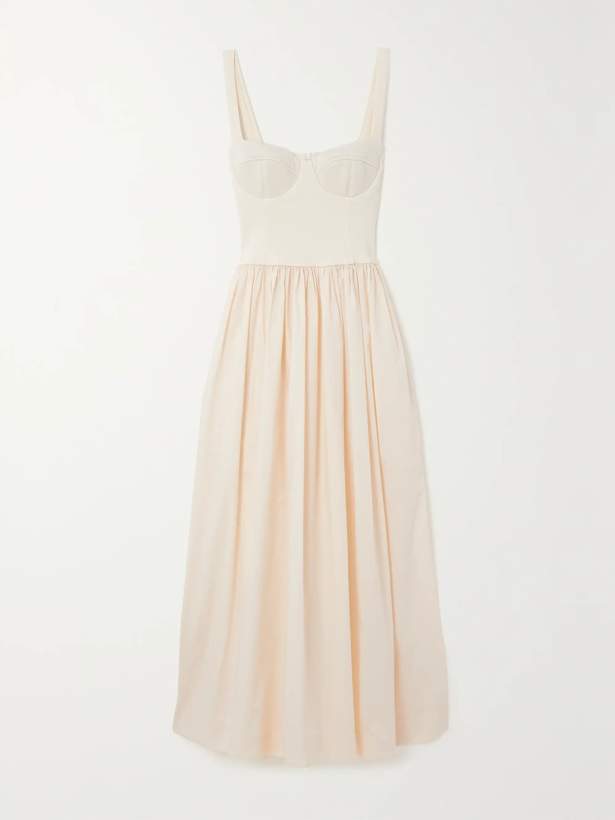 Knitted and organic cotton-poplin maxi dress | NET-A-PORTER APAC
