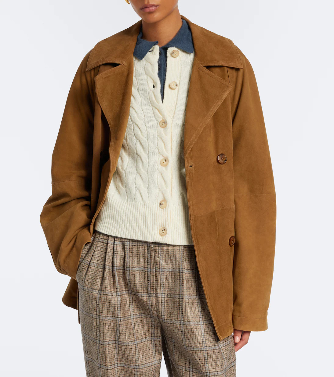 Cable-knit wool and cashmere cardigan | Mytheresa (INTL)