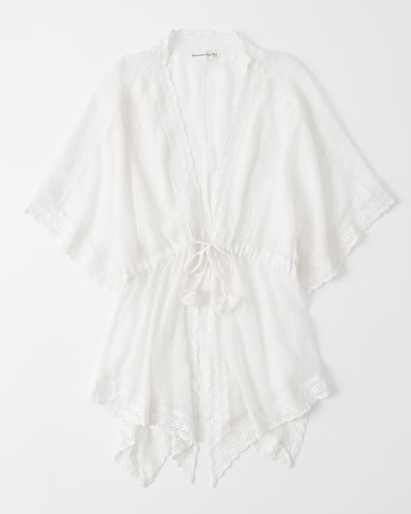 Tie-Front Kimono Coverup | Abercrombie & Fitch (US)