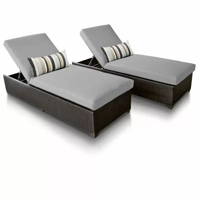 Reclining Chaise Lounge with Cushion | Wayfair North America
