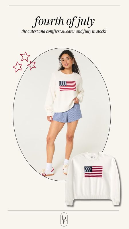Under $50 USA sweater perfect for Fourth of July! 

#LTKFindsUnder100 #LTKSeasonal #LTKFindsUnder50