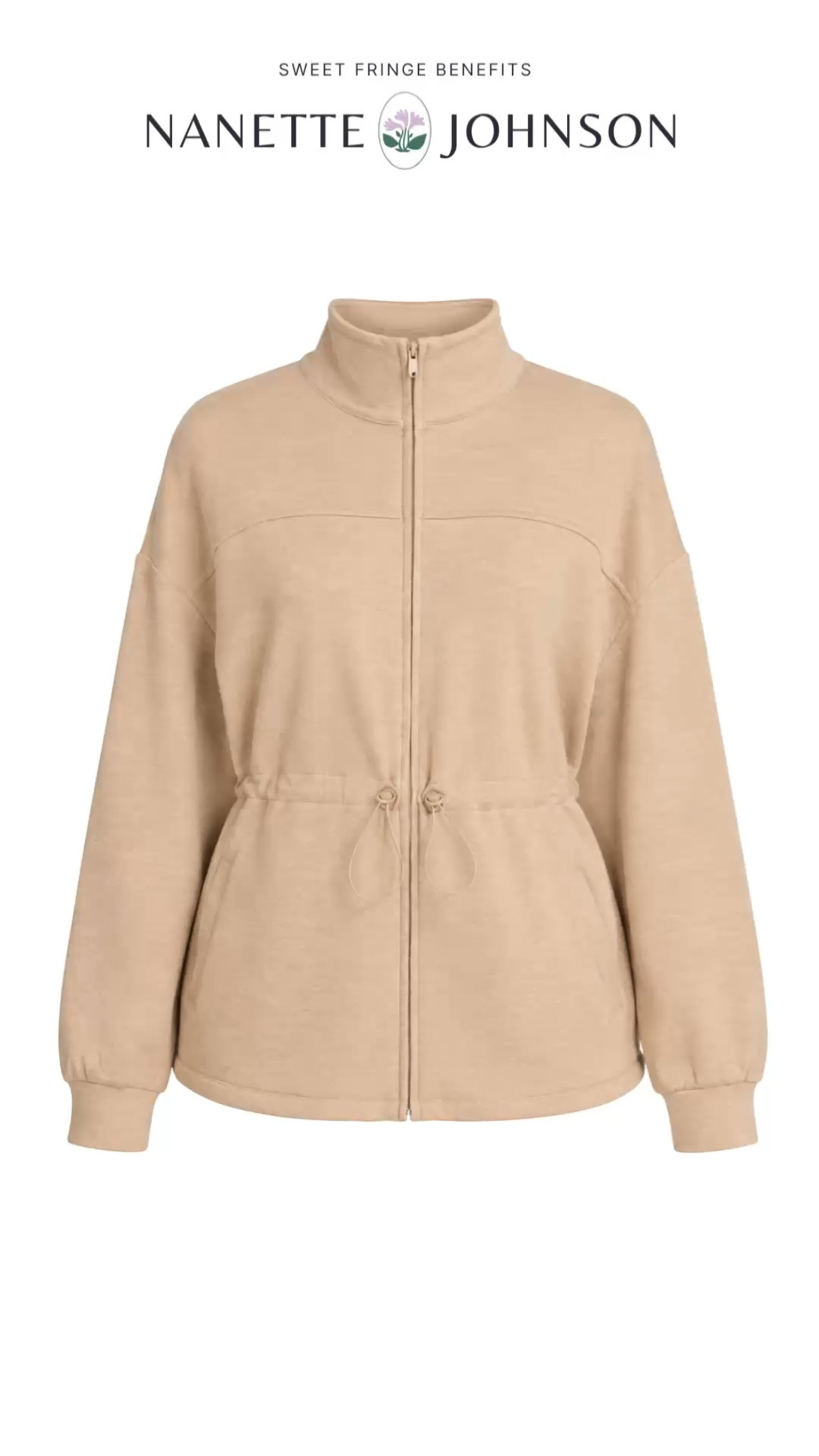 Check out our best-selling jacket! This neutral zip jacket is an easy layer with a flattering adjustable waist. The soft beige color makes it incredibly versatile for everyday outfits.

💡 LTK MADE EASY
❤️ Heart = Support my posts!
🔖 Save = Get sale & restock alerts
📋 Lists = Keep favorites organized
📲 Share = Send lists and products to a friend. Hello, Christmas List!
💬 Comment = Ask me anything about what I'm wearing.:-)

#LTKWorkwear #LTKTravel #LTKgrwm