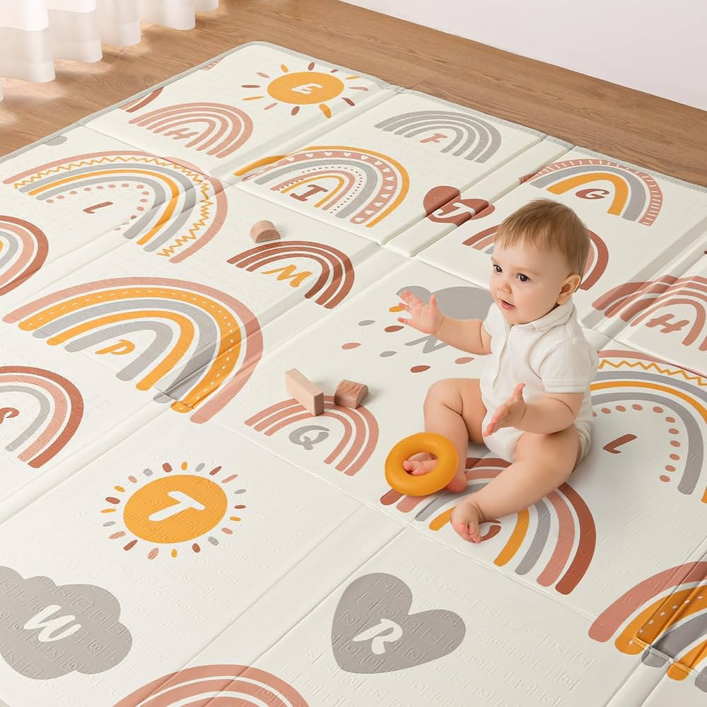 Blissful Diary Baby Play Mat, Reversible Baby Mat for Floor, Soft Foam Playmat for Babies and Tod... | Amazon (US)