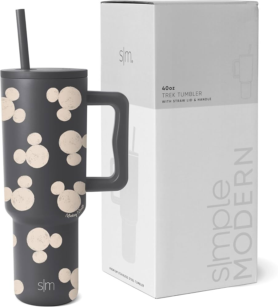 Simple Modern Disney 40 oz Tumbler with Handle & Straw Lid | Insulated Reusable Stainless Steel W... | Amazon (US)